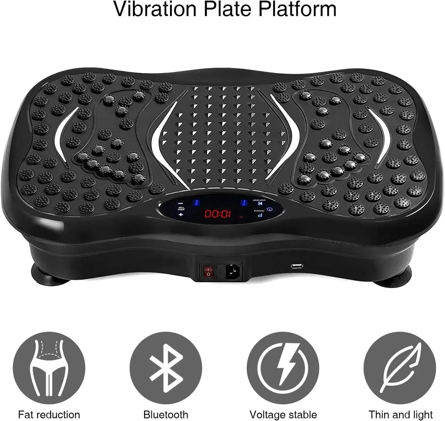 Waist Twisting machine Vibration Exercise Machine with Remote Control and LED Display
