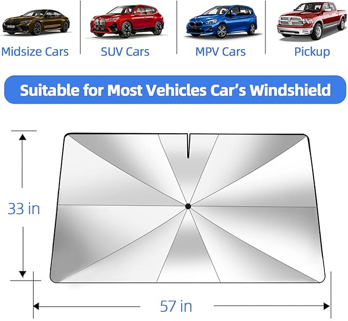 Car Sun Shade Windshield Umbrella