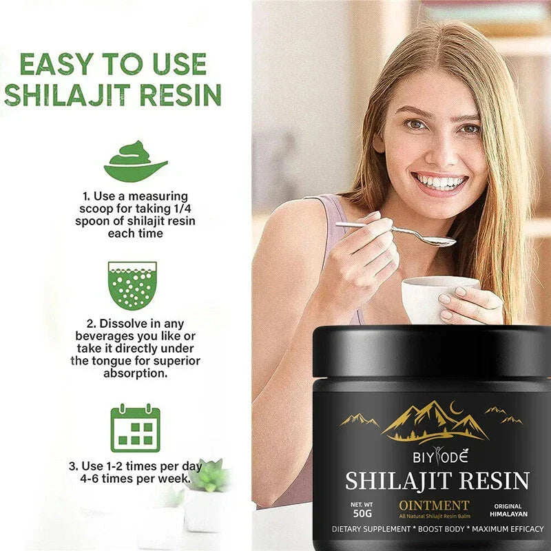 Original 50g Pure Himalayan Shilajit Soft Resin Extremely Potent Premium High Strength