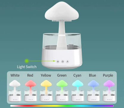 Satisfying Rain Drops  Humidifier Rain Cloud USB Humidifier Water Drip Mushroom Rain Cloud Diffuser Water Drop Sound Aroma Lamp For Household