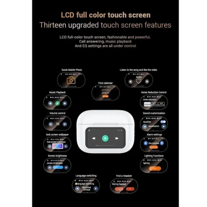 Wireless Bluetooth Earphones with Touch Screen for Effortless Listening