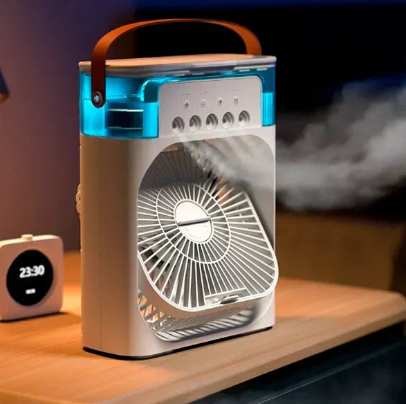 Portable Air Conditioner Fan with 3 Wind Speeds, Personal Cooling Fan, Air Cooler, Camping Air Conditioner
