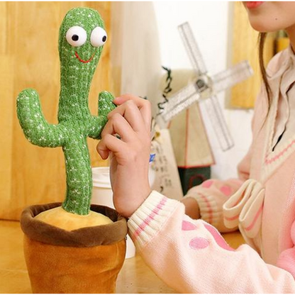 Talking Plush Cactus dancing toy for toddlers Repeats What You Say