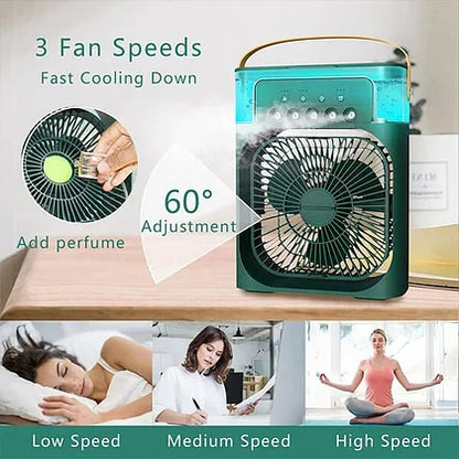 Portable Air Conditioner Fan with 3 Wind Speeds, Personal Cooling Fan, Air Cooler, Camping Air Conditioner