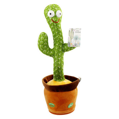 Talking Plush Cactus dancing toy for toddlers Repeats What You Say
