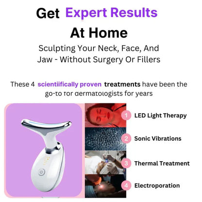 LED therapy and facial massager