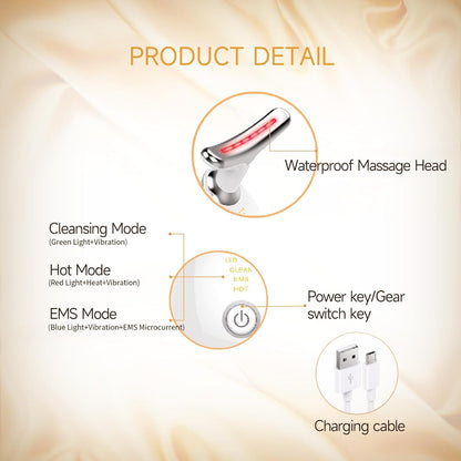 Get Parcel™ Facial Rejuvenation Device , Beauty Facial Massager,Wavy Chic Beauty Microcurrent Facial Device Hot Selling Product