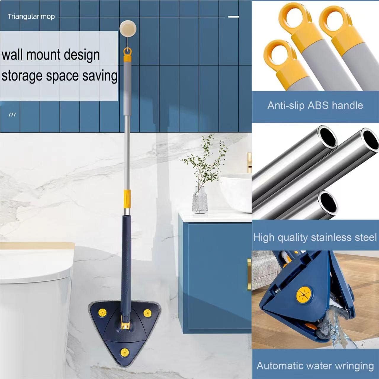 Emirate Traders ™ Triangle Mop For Cleaning Hot Selling Product