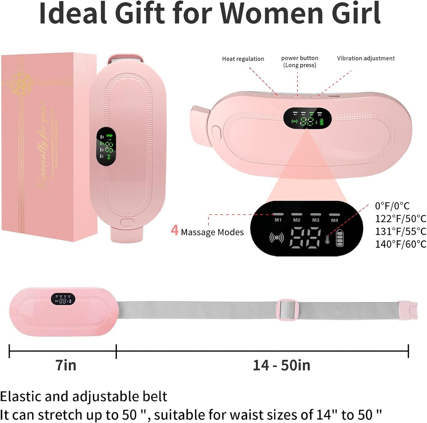 Get Parcel™️ Period Cramp Pain Relief Belt -Portable Menstrual Heating Pad