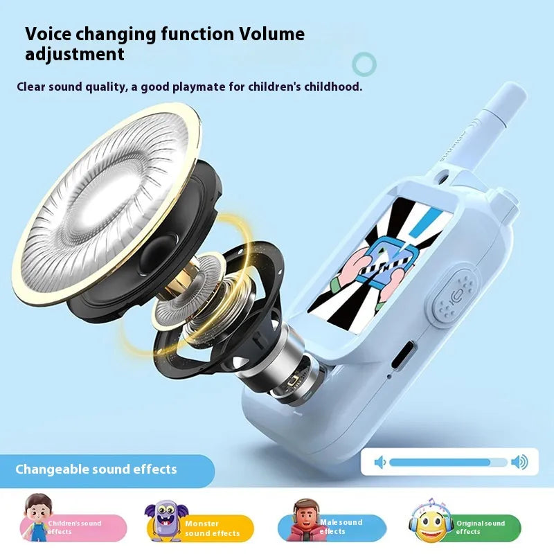 Kids Video Walkie Talkie With HD Camera | جهاز اتصال لاسلكي للأطفال مزود بكاميرا عالية الدقة