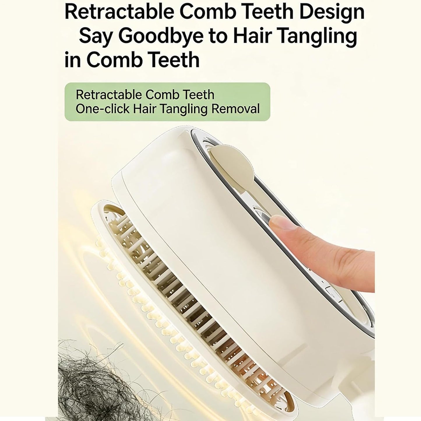 Rechargeable Steam Hair Brush  2-in-1 Detangling & Hair Styling Tool with Nourishing Oil Technology~فرشاة بخار قابلة لإعادة الشحن 2 في 1 لفك تشابك الشعر وتصفيفه مع تقنية الزيوت المغذية
