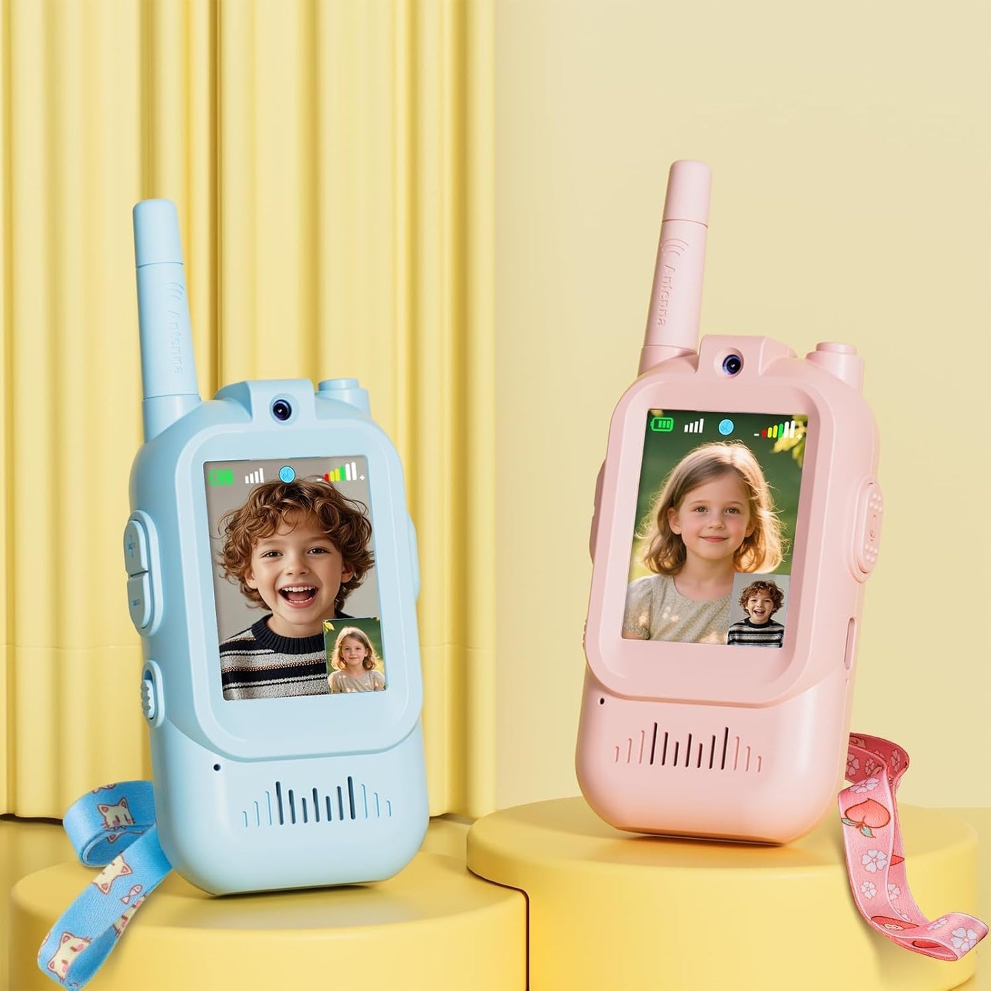 Kids Video Walkie Talkie With HD Camera | جهاز اتصال لاسلكي للأطفال مزود بكاميرا عالية الدقة