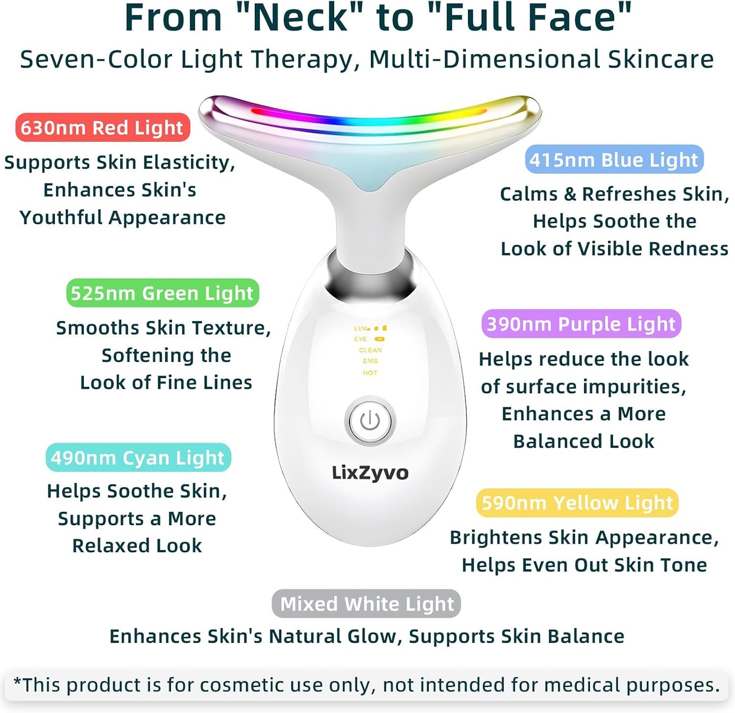 LED therapy and facial massager