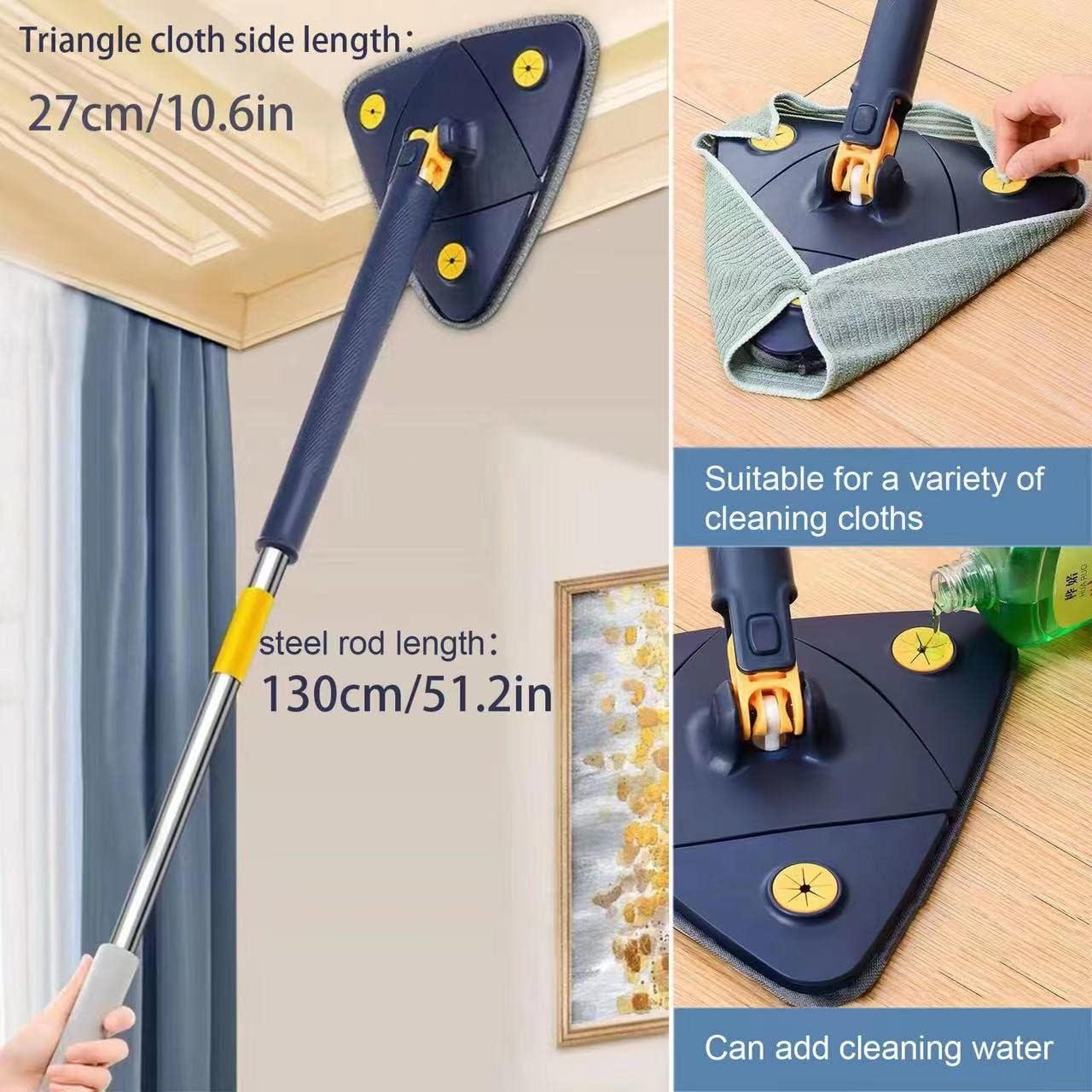 Emirate Traders ™ Triangle Mop For Cleaning Hot Selling Product