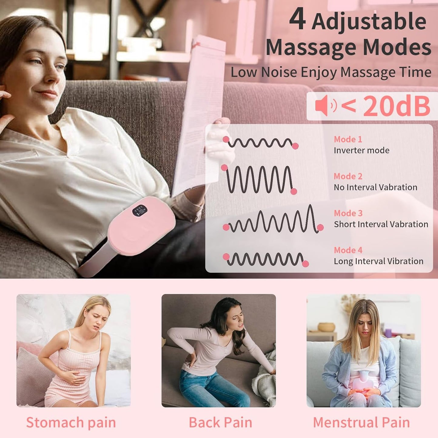 Get Parcel™️ Period Cramp Pain Relief Belt -Portable Menstrual Heating Pad