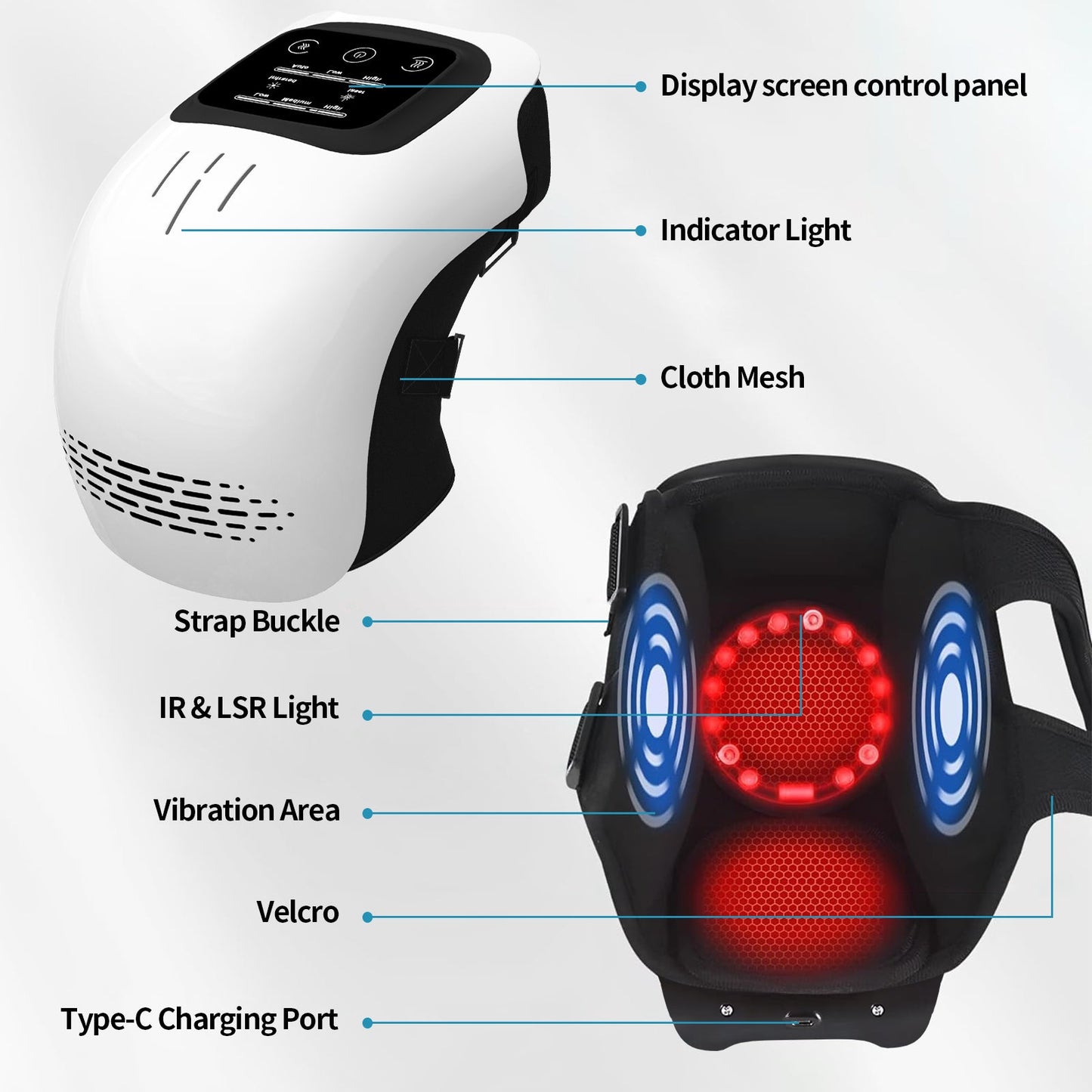 Electric Intelligent Heating & Vibration Knee Massager
