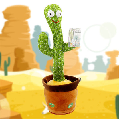 Talking Plush Cactus dancing toy for toddlers Repeats What You Say