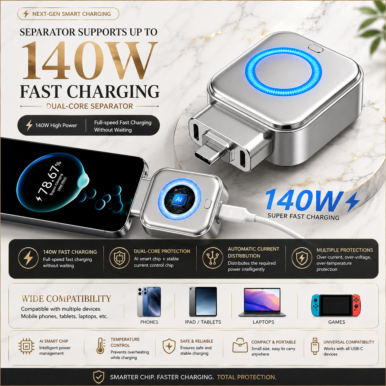 Auto Eject Charging Separator