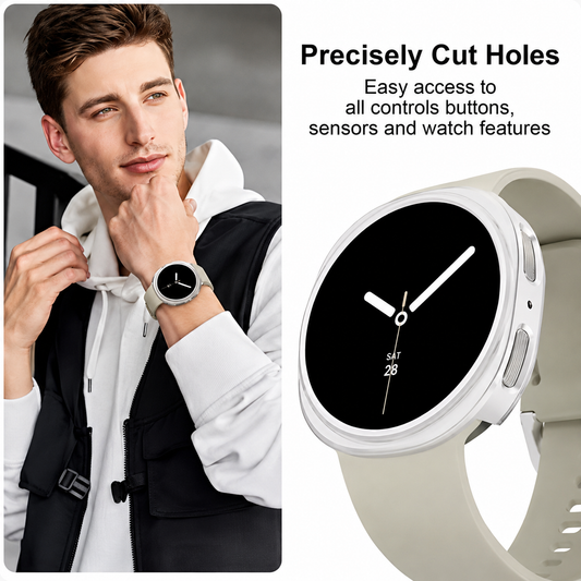 Samsung Galaxy Watch8 Graphite, LTE, 40mm Smartwatch (Smart Copy) | ساعة سامسونج جالاكسي واتش 8 جرافيت، تدعم LTE، مقاس 40 مم
