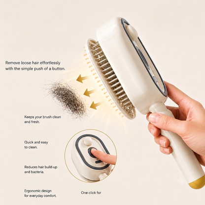 Electric Spray Retractable Air Cushion Comb || مشط كهربائي مزود بالبخار لفرد الشعر