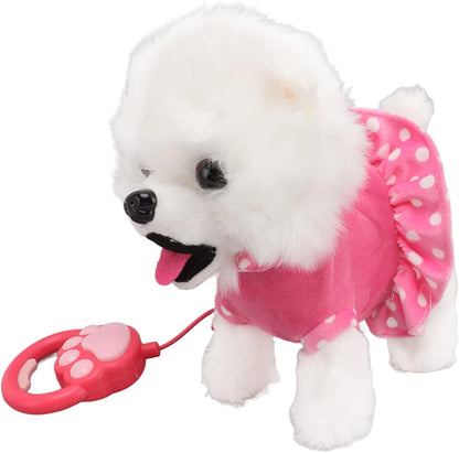 Stuffed Dog Walking Toy with Sound & Music for Kids