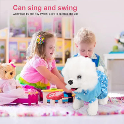 Stuffed Dog Walking Toy with Sound & Music for Kids