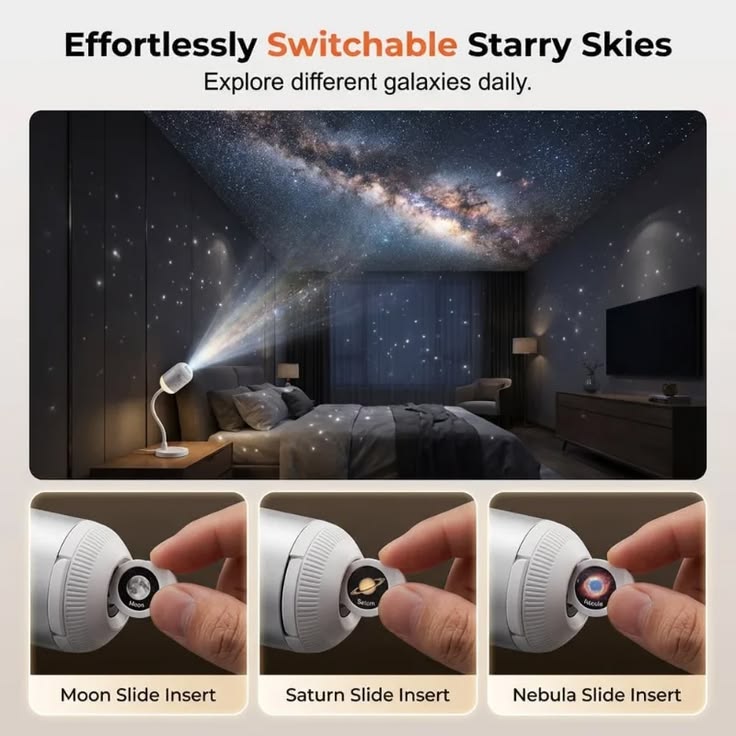 Portable Mini USB Starry Sky Projection Lamp