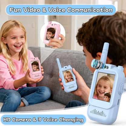 Kids Video Walkie Talkie With HD Camera | جهاز اتصال لاسلكي للأطفال مزود بكاميرا عالية الدقة