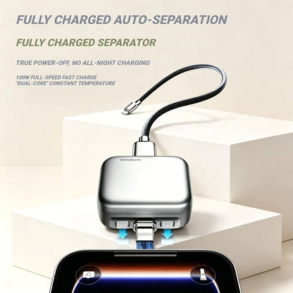 Universal Auto Disconnect Charger Adapter Type-C Charging Separator With Full Charge Auto Cut Function