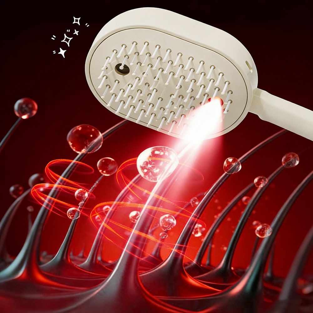 Portable Electric Hair Care Spray Massage Comb Anti-static Self-cleaning Spray Airbag Combs Hairbrush Gifts