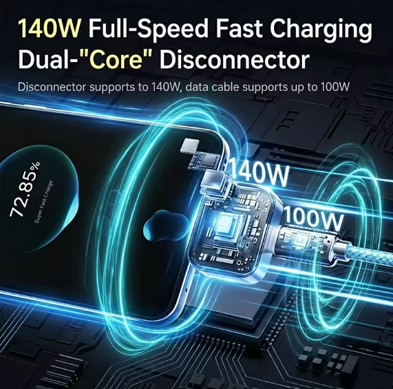 Universal Auto Disconnect Charger Adapter Type-C Charging Separator With Full Charge Auto Cut Function