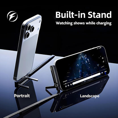 240W SuperCharge 360° Rotating Invisible Stand Detachable 2-in-1 Charging Cable