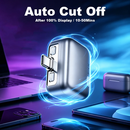 Universal Auto Disconnect Charger Adapter Type-C Charging Separator With Full Charge Auto Cut Function