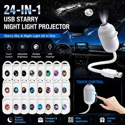 Portable Mini USB Starry Sky Projection Lamp