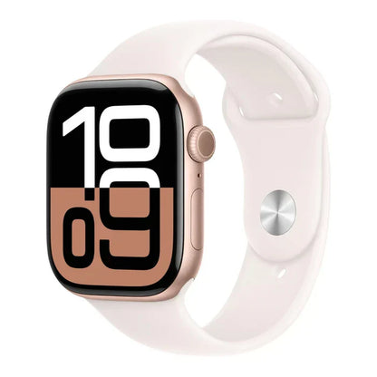 Apple Logo Watch Series 10 – GPS, 46mm, Jet Black, Sport Band