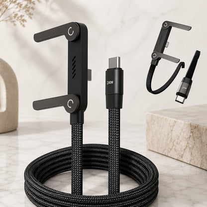240W Foldable USB - C Fast charging Cable organizer