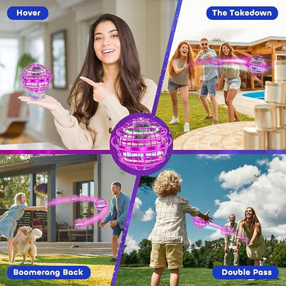 Tikduck Flying Orb Ball 2026 Toys Soaring Hover Boomerang Spinner Hand Controlled Mini Drone Cosmic Globe Spinning Kids Outdoor Fly Toy Birthday Gift