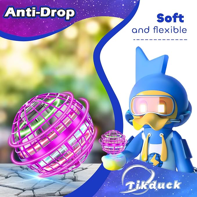 Tikduck Flying Orb Ball 2026 Toys Soaring Hover Boomerang Spinner Hand Controlled Mini Drone Cosmic Globe Spinning Kids Outdoor Fly Toy Birthday Gift