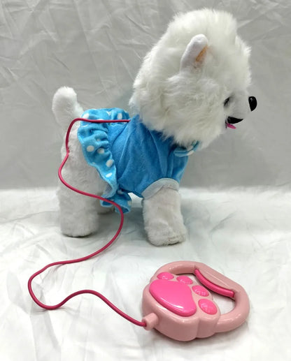 Stuffed Dog Walking Toy with Sound & Music for Kids