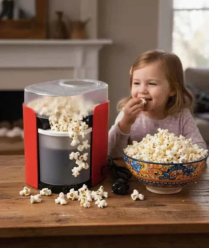 Hot Air Popcorn Maker - Healthier, Oil-Free Snacking at Home