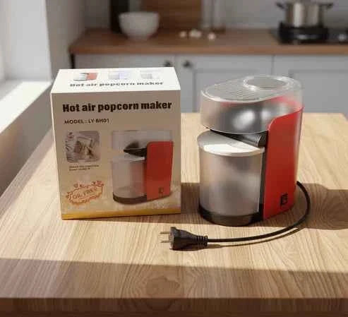 Hot Air Popcorn Maker - Healthier, Oil-Free Snacking at Home