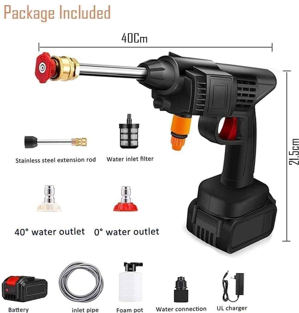 Cordless Pressure Washer for Car – Ultimate Cleaning Convenience with Double Battery Power