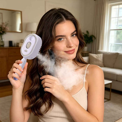 Electric Spray Retractable Air Cushion Comb || مشط كهربائي مزود بالبخار لفرد الشعر