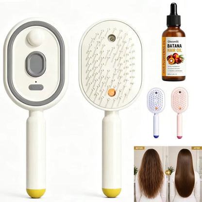 3 in 1 Electric Air Cushion Massage & Straightener Comb