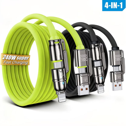 240W 4-in-1 Super Fast Charging Cable