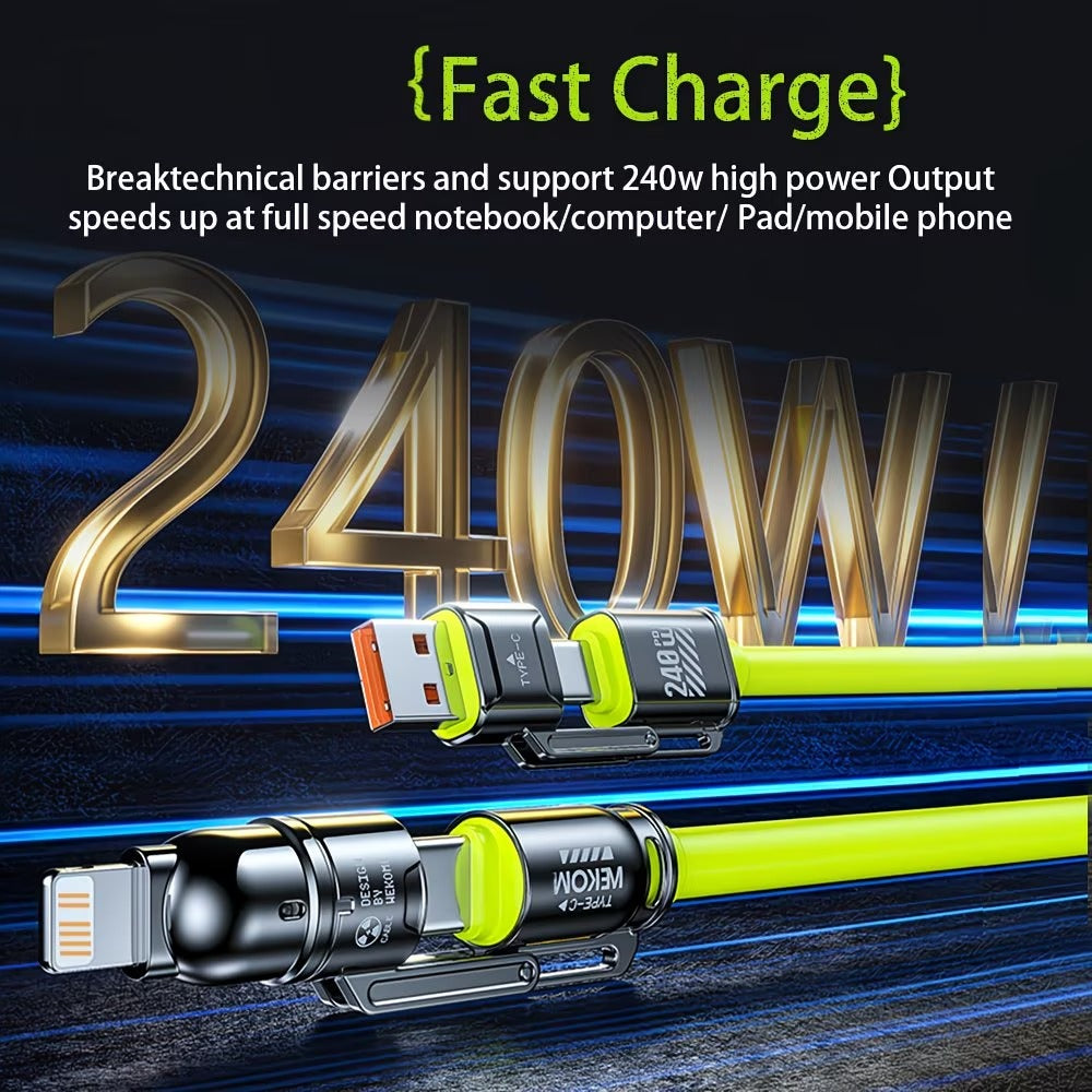 240W 4-in-1 Super Fast Charging Cable