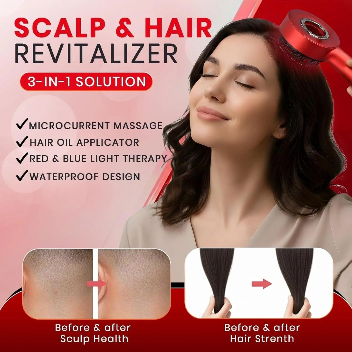 Scalp Massage Brush ,Oil Applicator