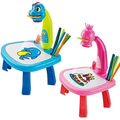 LED Projector Painting Table for Kids - Creative Fun and Learning