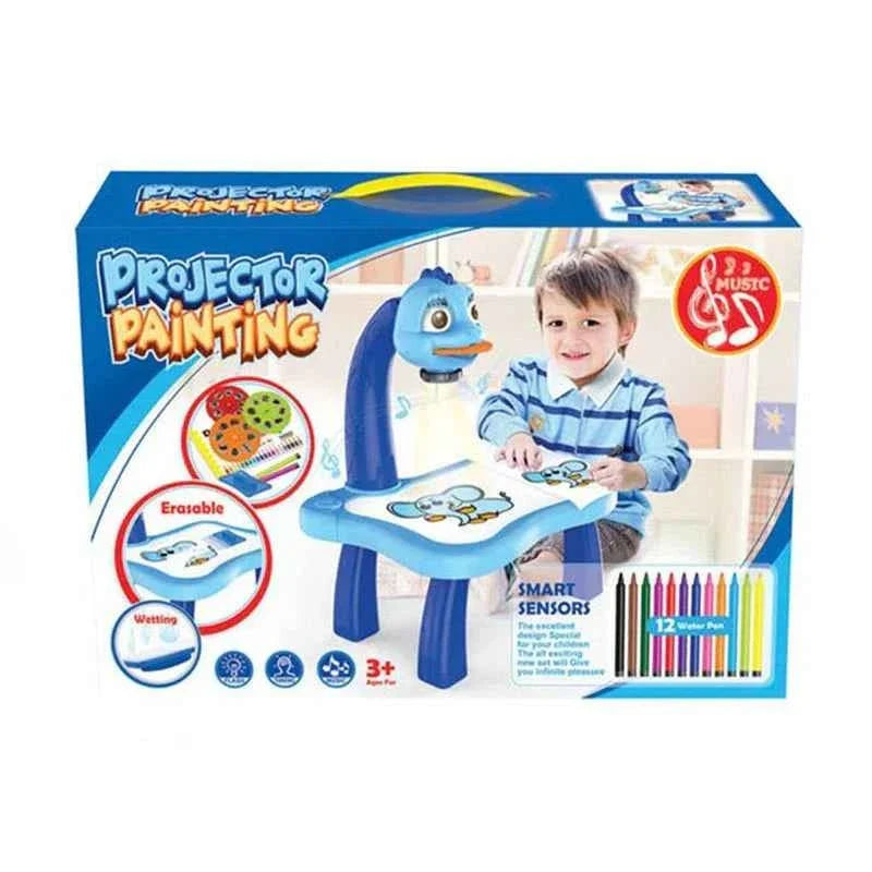 LED Projector Painting Table for Kids - Creative Fun and Learning