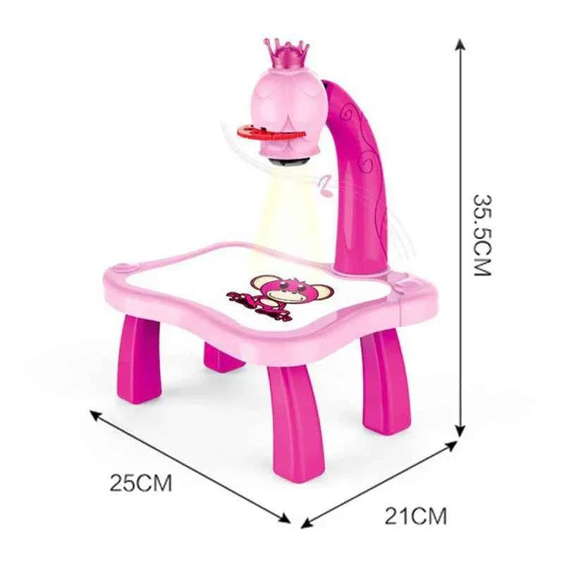 LED Projector Painting Table for Kids - Creative Fun and Learning